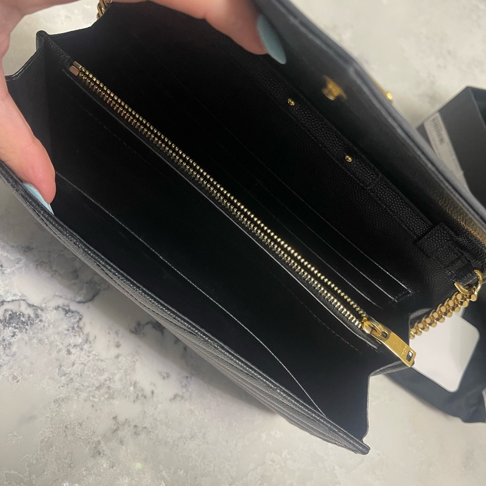 Authentic Ysl Monogram Wallet On Chain - image 4